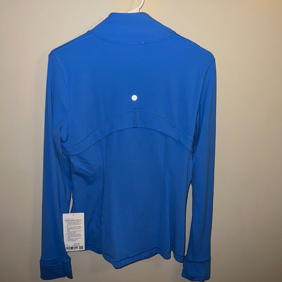 NWT Lululemon Define Jacket in Nulu - Size 12 - Pool Party Blue Silver Zipper - Picture 3 of 7